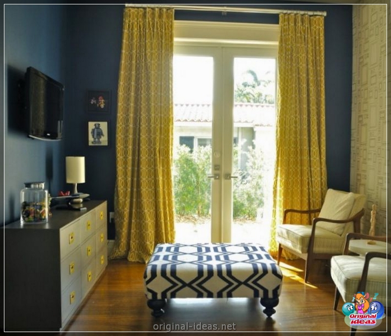 Yellow Curtains: 85 photos of the best new products and beautiful ideas for decorations with curtains (products) Yellow Curtains: 85 photos of the best new products and beautiful ideas for decorations with curtains