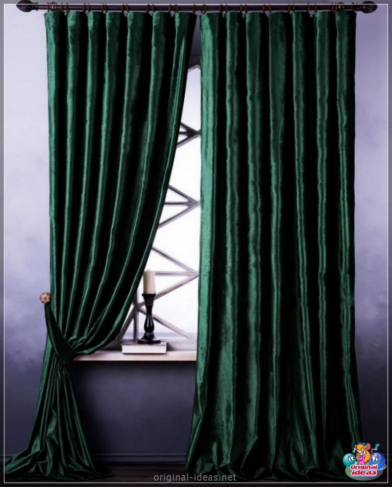Green curtains: advantages of use and tips on how to decorate windows stylishly (125 photos) (green) Green curtains: advantages of use and tips on how to decorate windows stylishly (125 photos)