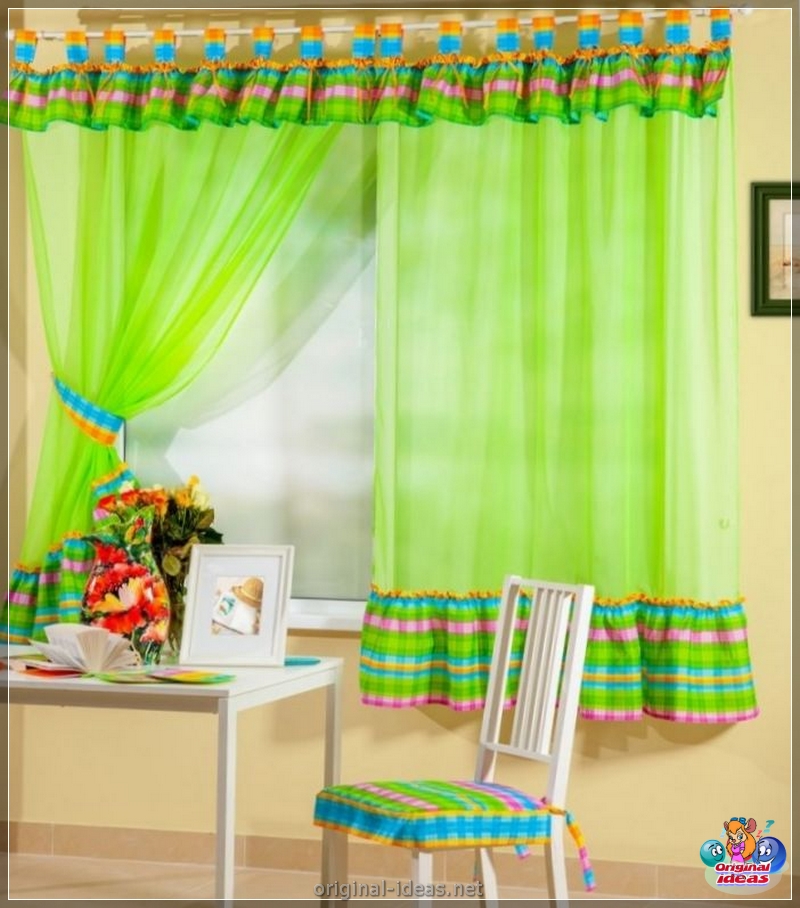 Green curtains: advantages of use and tips on how to decorate windows stylishly (125 photos) (advantages) Green curtains: advantages of use and tips on how to decorate windows stylishly (125 photos)