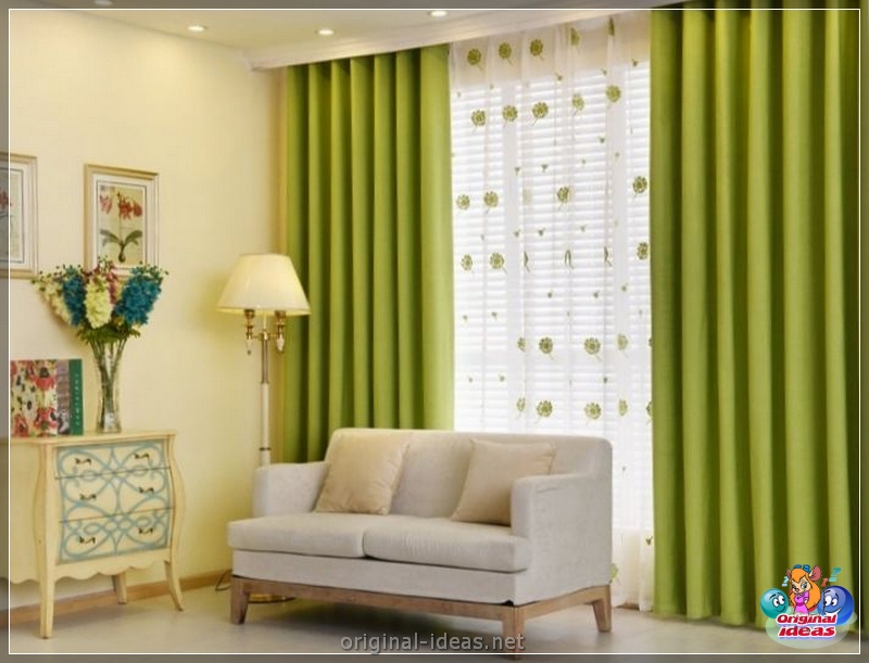 Green curtains: advantages of use and tips on how to decorate windows stylishly (125 photos) (tips) Green curtains: advantages of use and tips on how to decorate windows stylishly (125 photos)