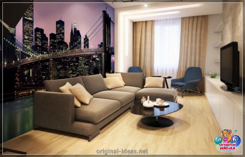 Salon avec balcon: options pour le zonage et la décoration élégante du salon (105 photos et vidéos) (avec) Salon avec balcon: options pour le zonage et la décoration élégante du salon (105 photos et vidéos)