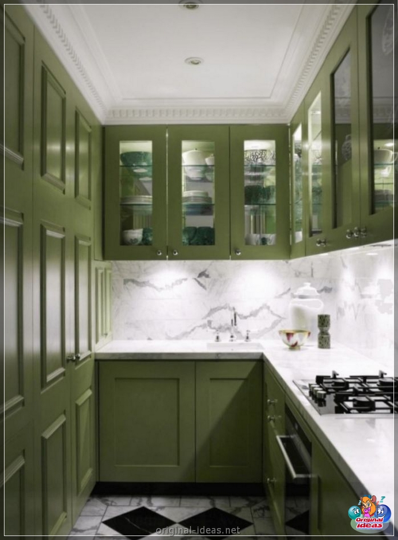 Green kitchen: actual design and overview of stylish interiors for the kitchen (145 photos) (green) Green kitchen: actual design and overview of stylish interiors for the kitchen (145 photos)