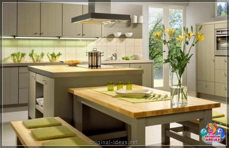 Green kitchen: actual design and overview of stylish interiors for the kitchen (145 photos) (kitchen) Green kitchen: actual design and overview of stylish interiors for the kitchen (145 photos)