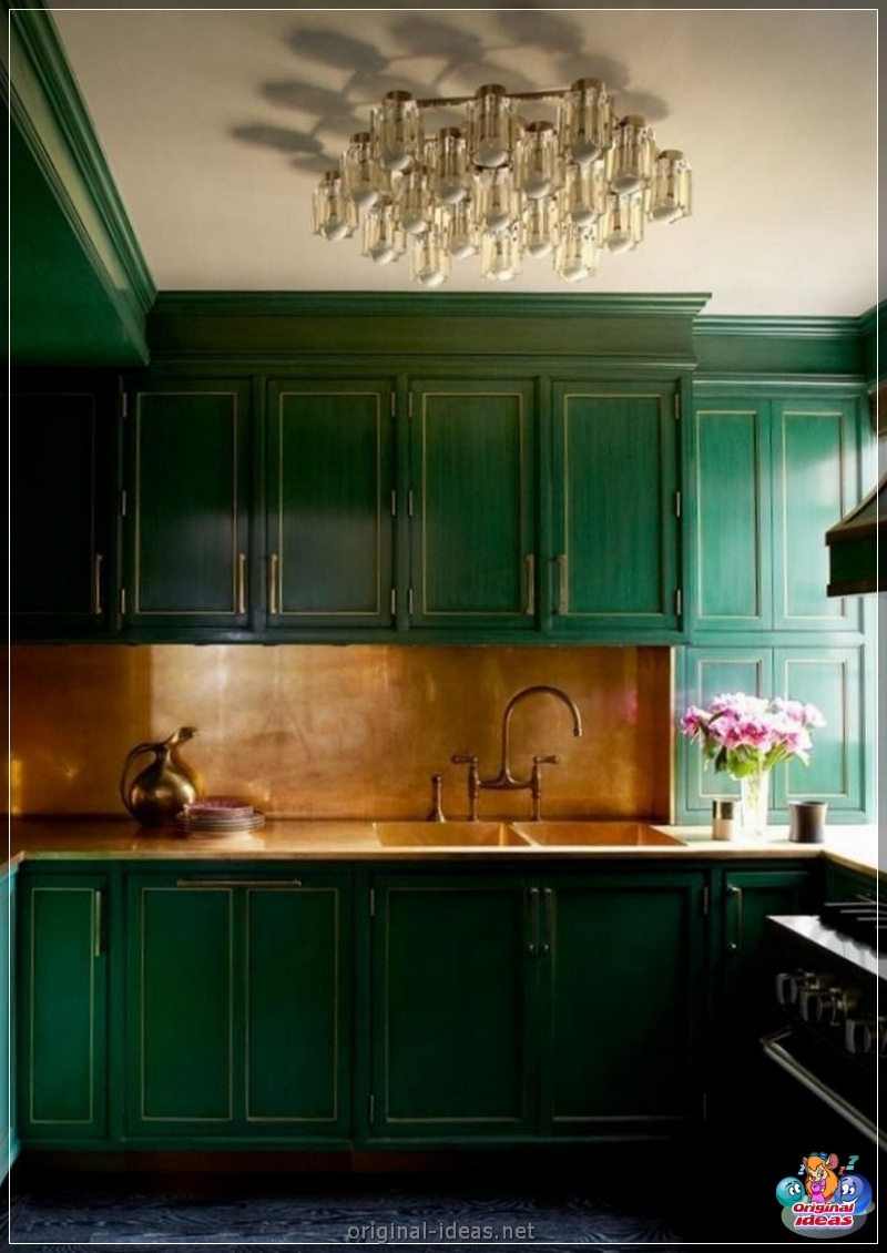 Green kitchen: actual design and overview of stylish interiors for the kitchen (145 photos) (design) Green kitchen: actual design and overview of stylish interiors for the kitchen (145 photos)