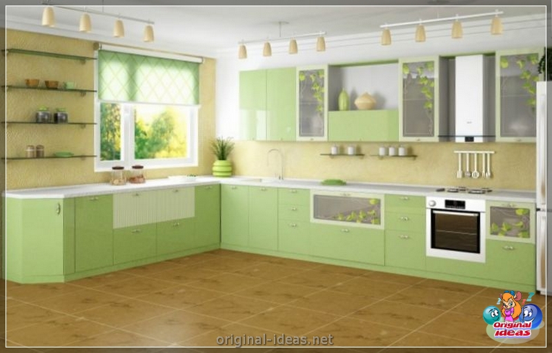 Green kitchen: actual design and overview of stylish interiors for the kitchen (145 photos) (actual) Green kitchen: actual design and overview of stylish interiors for the kitchen (145 photos)