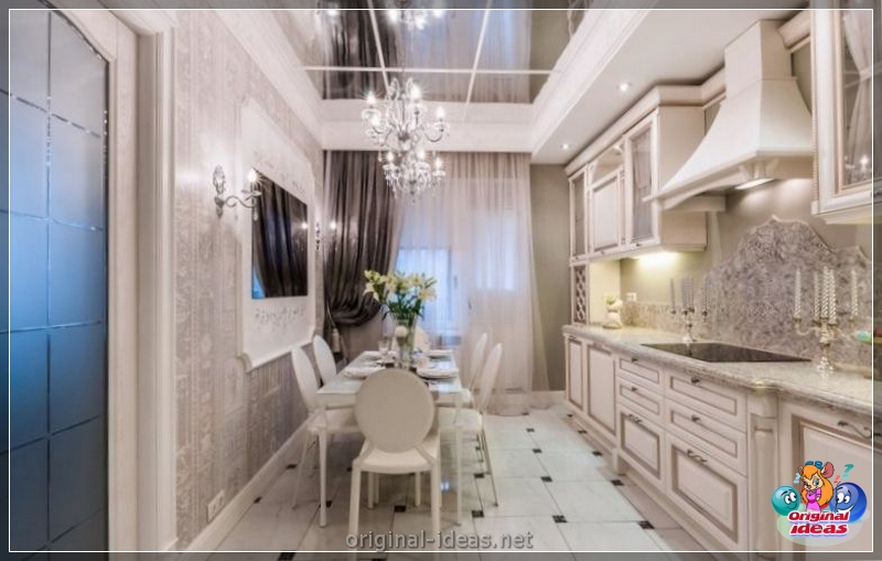 Cuisine combinée avec un balcon: fonctionnalités de planification, règles de zonage, options de design d'intérieur, idées de conception intéressantes, vraies photos (fonctionnalités) Cuisine combinée avec un balcon: fonctionnalités de planification, règles de zonage, options de design d'intérieur, idées de conception intéressantes, vraies photos