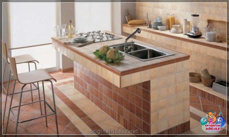 Tiles for the kitchen on the floor - Tips on how to choose and overview of the best ideas for flooring of floor tiles (125 photos) (tips) Tiles for the kitchen on the floor - Tips on how to choose and overview of the best ideas for flooring of floor tiles (125 photos)
