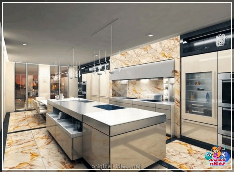 Tiles for the kitchen on the floor - Tips on how to choose and overview of the best ideas for flooring of floor tiles (125 photos) (tiles) Tiles for the kitchen on the floor - Tips on how to choose and overview of the best ideas for flooring of floor tiles (125 photos)