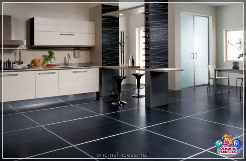Tiles for the kitchen on the floor - Tips on how to choose and overview of the best ideas for flooring of floor tiles (125 photos) (floor) Tiles for the kitchen on the floor - Tips on how to choose and overview of the best ideas for flooring of floor tiles (125 photos)