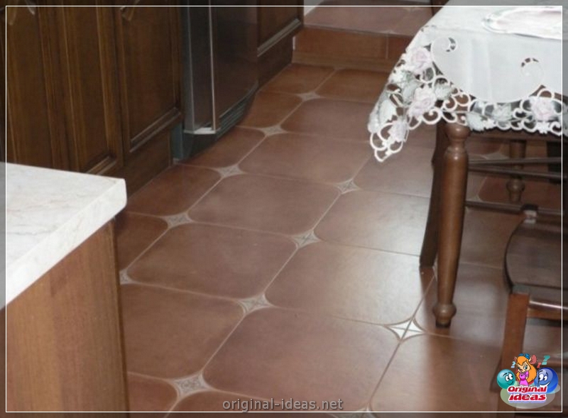Tiles for the kitchen on the floor - Tips on how to choose and overview of the best ideas for flooring of floor tiles (125 photos) (tips) Tiles for the kitchen on the floor - Tips on how to choose and overview of the best ideas for flooring of floor tiles (125 photos)