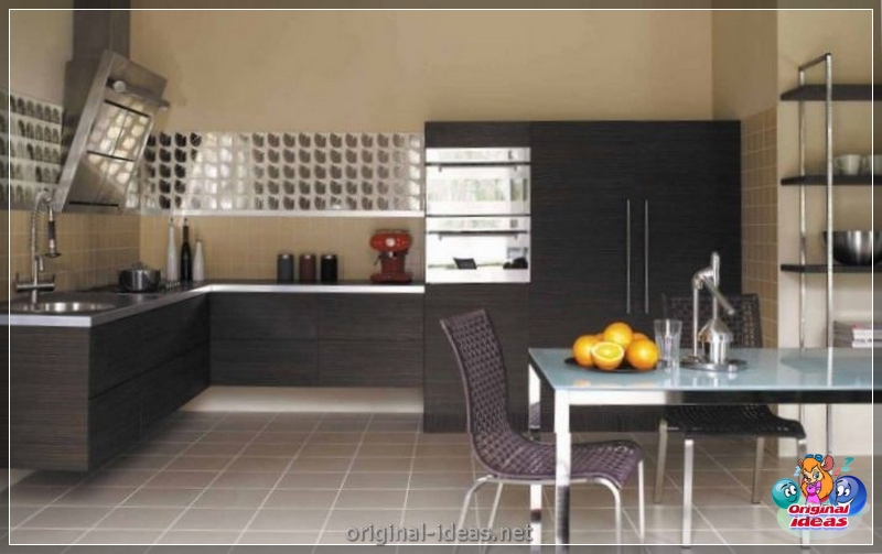 Tiles for the kitchen on the floor - Tips on how to choose and overview of the best ideas for flooring of floor tiles (125 photos) (tips) Tiles for the kitchen on the floor - Tips on how to choose and overview of the best ideas for flooring of floor tiles (125 photos)