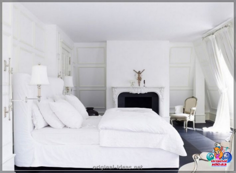 Chambre en couleurs blanches: 130 photos des combinaisons actuelles et les meilleures idées pour placer des éléments intérieurs (blanches) Chambre en couleurs blanches: 130 photos des combinaisons actuelles et les meilleures idées pour placer des éléments intérieurs