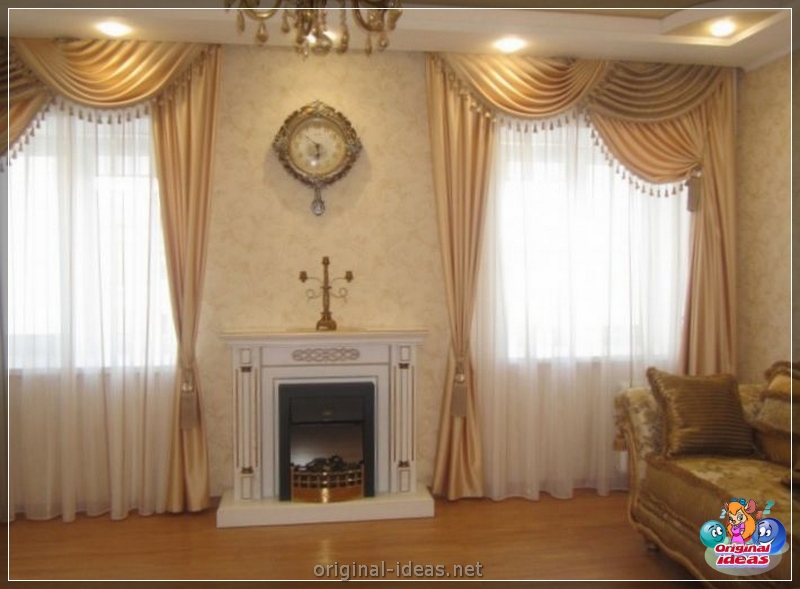 Rideaux dans le salon: nouvelles à la mode et options de décoration de fenêtres à l'aide de rideaux (145 photos) (options) Rideaux dans le salon: nouvelles à la mode et options de décoration de fenêtres à l'aide de rideaux (145 photos)