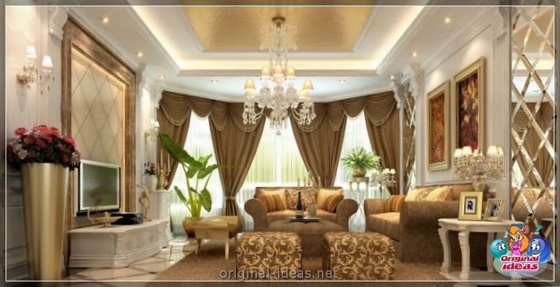 Rideaux dans le salon: nouvelles à la mode et options de décoration de fenêtres à l'aide de rideaux (145 photos) (rideaux) Rideaux dans le salon: nouvelles à la mode et options de décoration de fenêtres à l'aide de rideaux (145 photos)