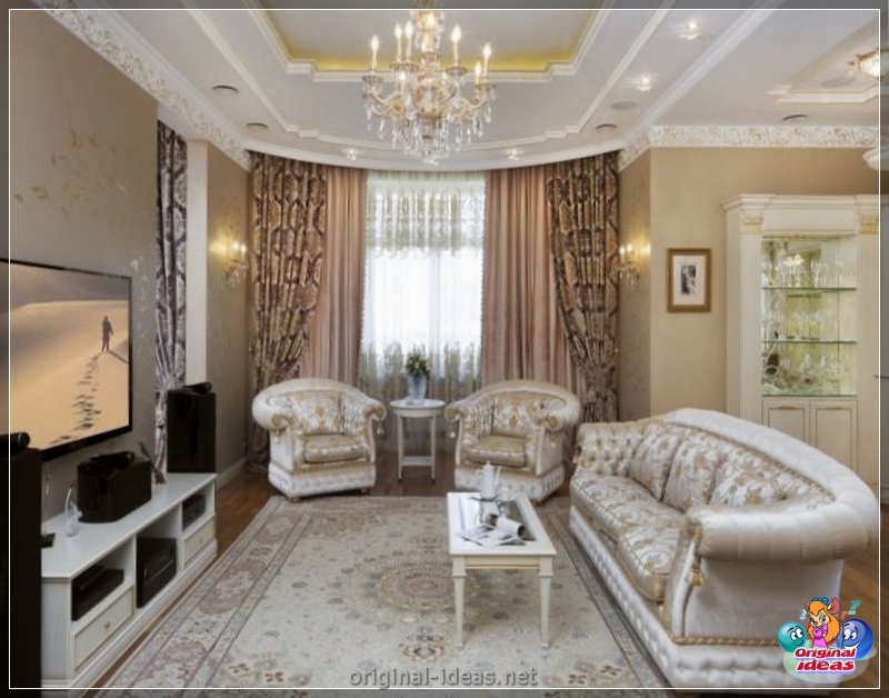 Rideaux dans le salon: nouvelles à la mode et options de décoration de fenêtres à l'aide de rideaux (145 photos) (dans) Rideaux dans le salon: nouvelles à la mode et options de décoration de fenêtres à l'aide de rideaux (145 photos)