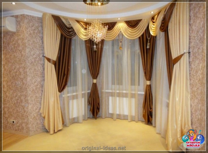 Rideaux dans le salon: nouvelles à la mode et options de décoration de fenêtres à l'aide de rideaux (145 photos) (dans) Rideaux dans le salon: nouvelles à la mode et options de décoration de fenêtres à l'aide de rideaux (145 photos)