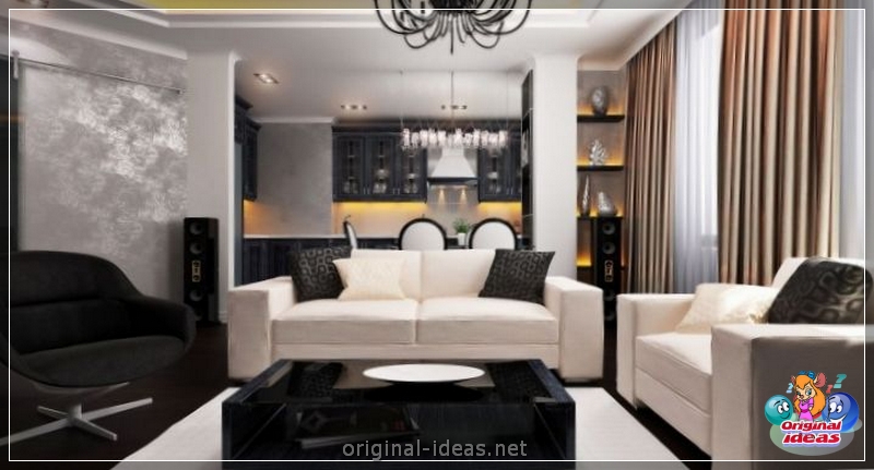 Rideaux dans le salon: nouvelles à la mode et options de décoration de fenêtres à l'aide de rideaux (145 photos) (dans) Rideaux dans le salon: nouvelles à la mode et options de décoration de fenêtres à l'aide de rideaux (145 photos)