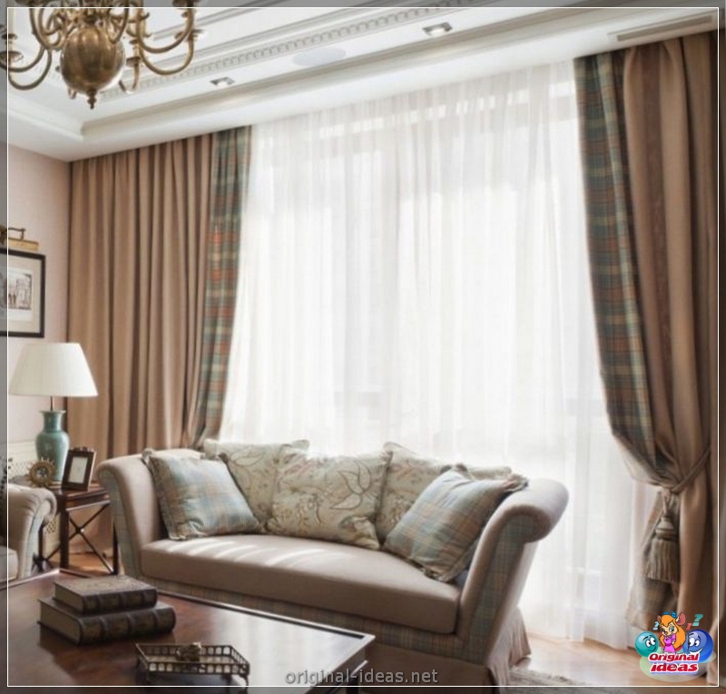 Rideaux dans le salon: nouvelles à la mode et options de décoration de fenêtres à l'aide de rideaux (145 photos) (salon) Rideaux dans le salon: nouvelles à la mode et options de décoration de fenêtres à l'aide de rideaux (145 photos)