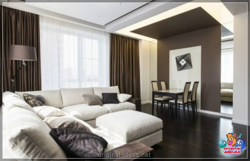 Rideaux dans le salon: nouvelles à la mode et options de décoration de fenêtres à l'aide de rideaux (145 photos) (salon) Rideaux dans le salon: nouvelles à la mode et options de décoration de fenêtres à l'aide de rideaux (145 photos)
