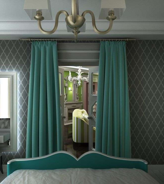 Turquoise bedroom - 130 photos of interiors in beautiful design (turquoise, bedroom, beautiful, design) Turquoise bedroom - 130 photos of interiors in beautiful design