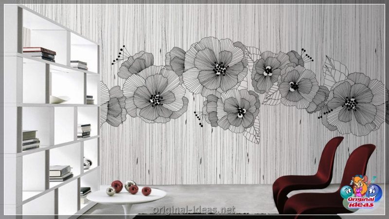 Non -woven wallpaper - 75 photos of the best design options (woven, wallpaper, best, design, options, -woven wallpaper painting) Non -woven wallpaper - 75 photos of the best design options