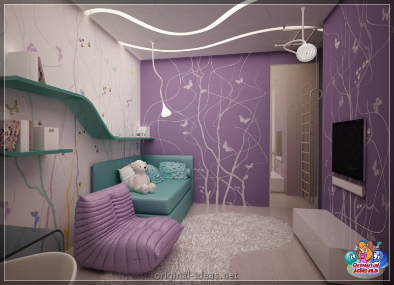Violet walls in the interior - 50 photos of stylish ideas (violet, walls, interior, better choose purple, better choose purple color, choose purple color) Violet walls in the interior - 50 photos of stylish ideas