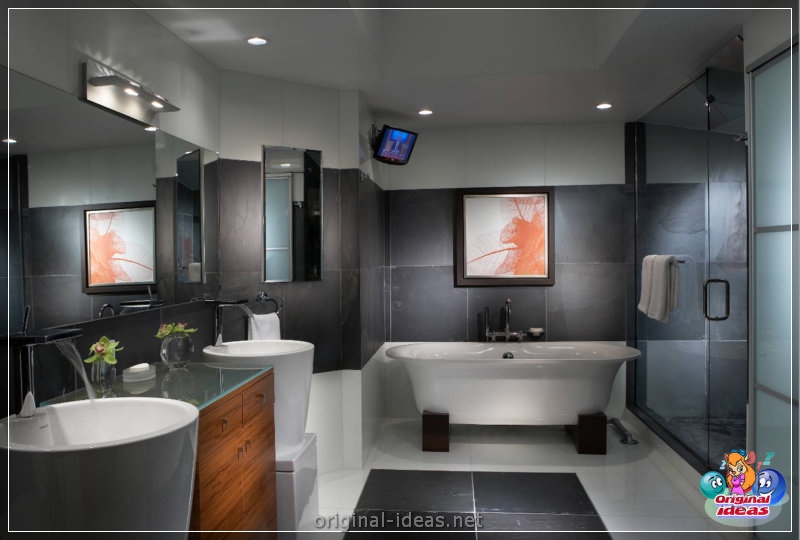 Badezimmer in Grau - 75 Fotos der besten Ideen der Kombination im Innenraum (badezimmer, grau, fotos, ideen) Badezimmer in Grau - 75 Fotos der besten Ideen der Kombination im Innenraum