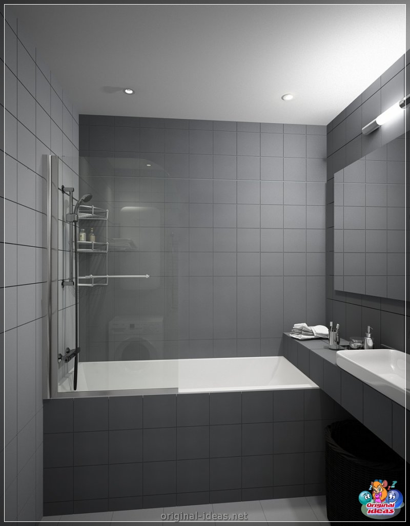 Badezimmer in Grau - 75 Fotos der besten Ideen der Kombination im Innenraum (badezimmer, grau, fotos, ideen) Badezimmer in Grau - 75 Fotos der besten Ideen der Kombination im Innenraum