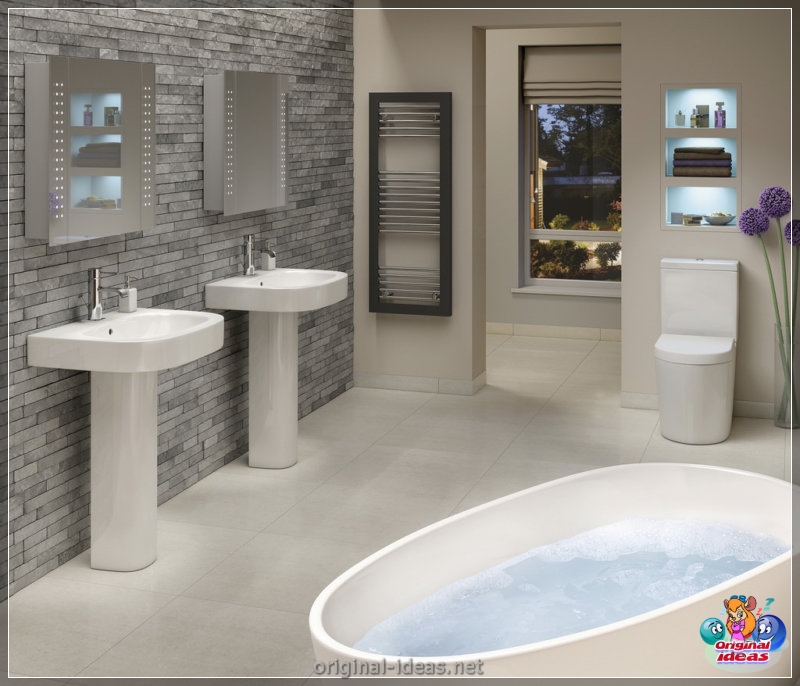 Badezimmer in Grau - 75 Fotos der besten Ideen der Kombination im Innenraum (badezimmer, grau, fotos, ideen) Badezimmer in Grau - 75 Fotos der besten Ideen der Kombination im Innenraum