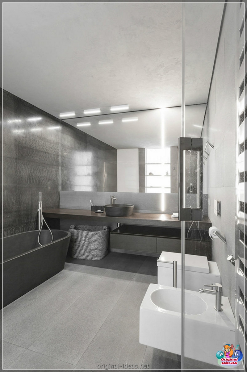Badezimmer in Grau - 75 Fotos der besten Ideen der Kombination im Innenraum (badezimmer, grau, fotos, ideen) Badezimmer in Grau - 75 Fotos der besten Ideen der Kombination im Innenraum