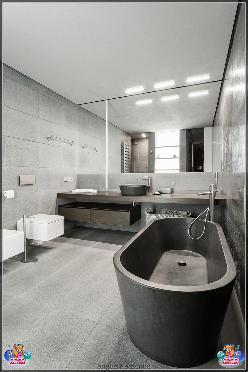 Badezimmer in Grau - 75 Fotos der besten Ideen der Kombination im Innenraum (badezimmer, grau, fotos, ideen) Badezimmer in Grau - 75 Fotos der besten Ideen der Kombination im Innenraum