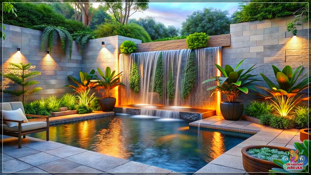 Backyard Design Delights: Small Fountains and Waterfall Features Backyard Design Delights: Small Fountains and Waterfall Features