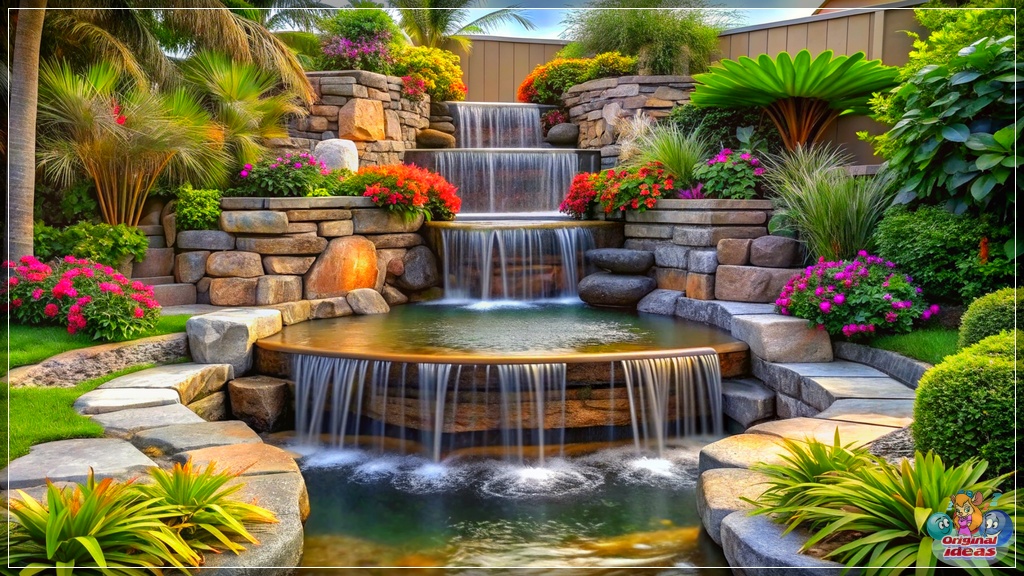 Backyard Design Delights: Small Fountains and Waterfall Features Backyard Design Delights: Small Fountains and Waterfall Features
