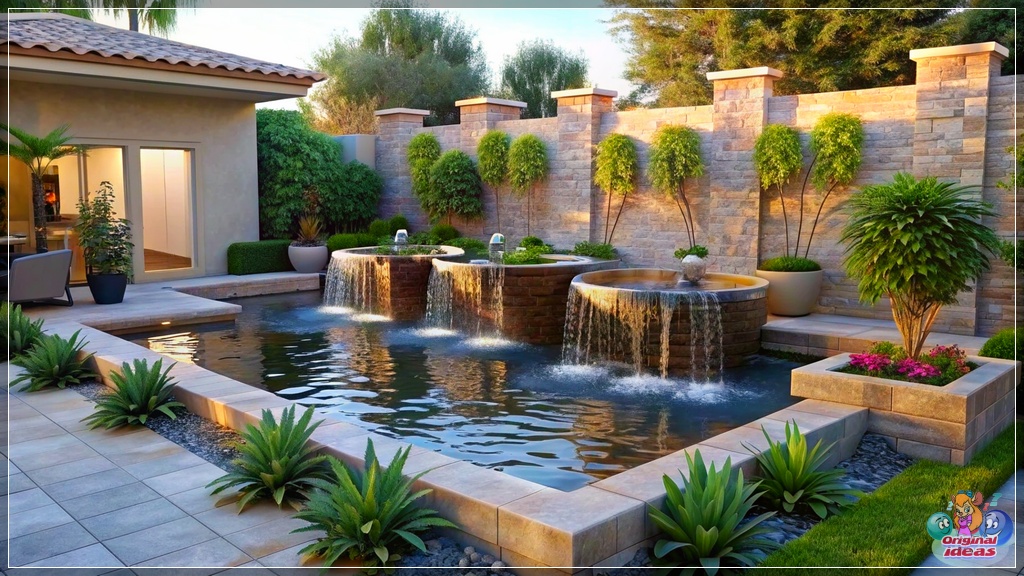 Backyard Design Delights: Small Fountains and Waterfall Features Backyard Design Delights: Small Fountains and Waterfall Features