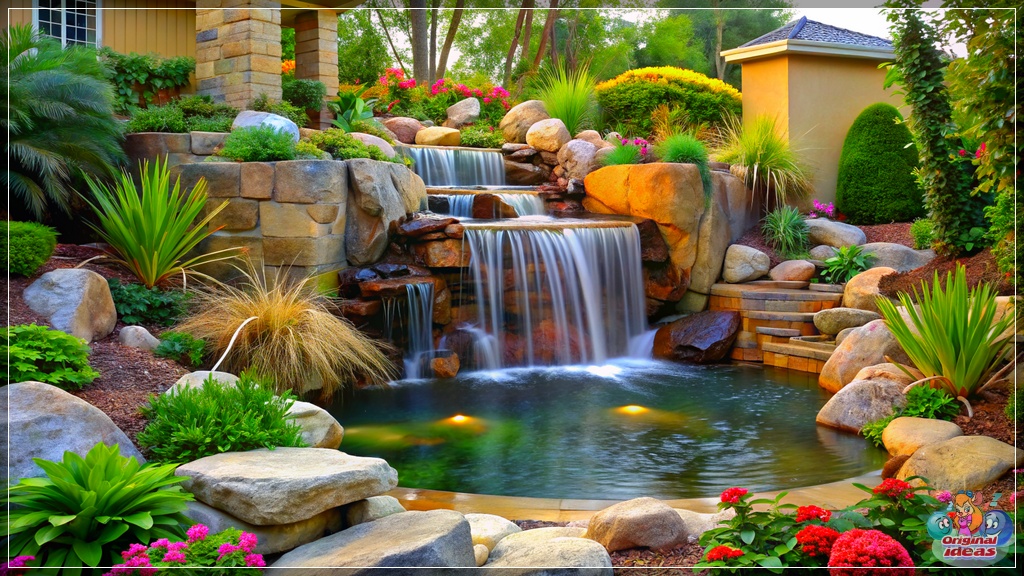 Exploring Backyard Design: Small Fountain versus Waterfall Feature Exploring Backyard Design: Small Fountain versus Waterfall Feature
