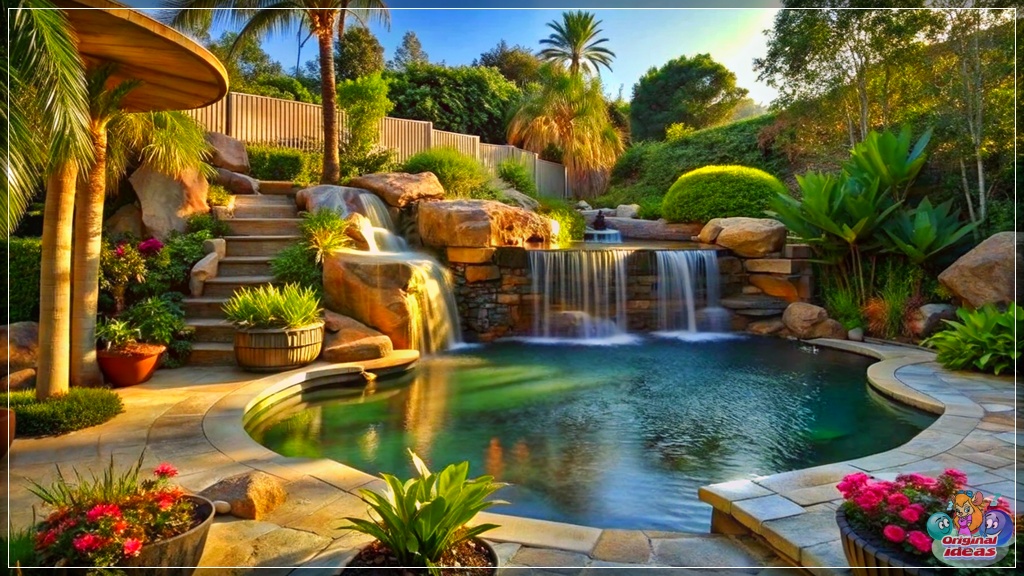 Exploring Backyard Design: Small Fountain versus Waterfall Feature Exploring Backyard Design: Small Fountain versus Waterfall Feature