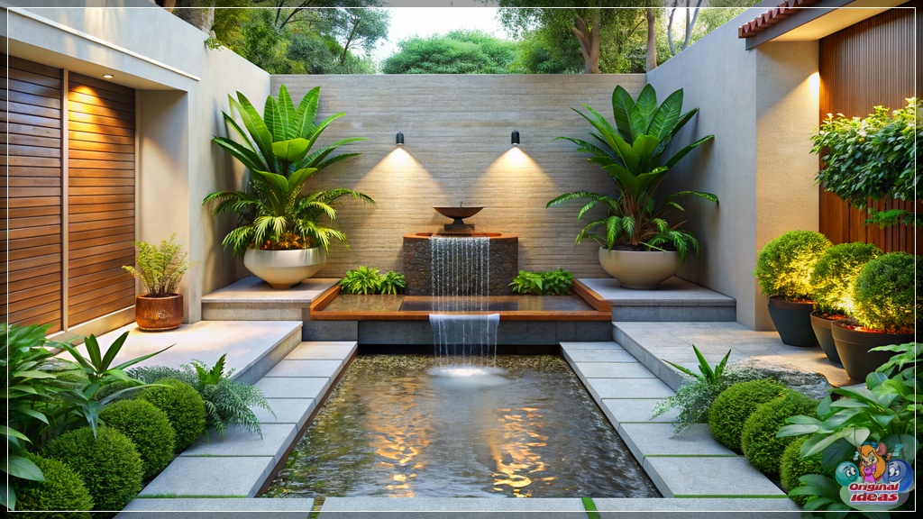 Exploring Backyard Design: Small Fountain versus Waterfall Feature Exploring Backyard Design: Small Fountain versus Waterfall Feature