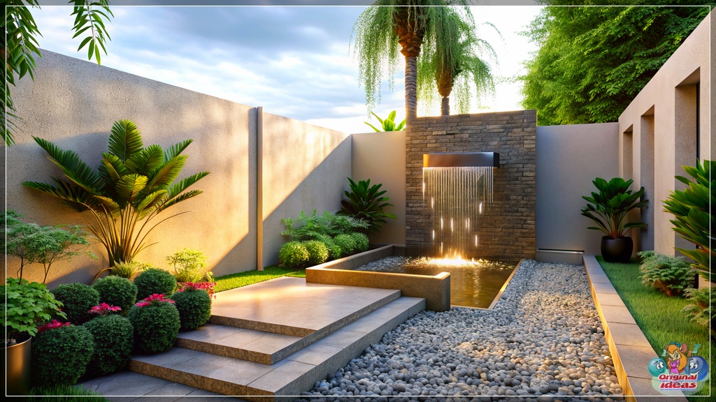 Exploring Backyard Design: Small Fountain versus Waterfall Feature Exploring Backyard Design: Small Fountain versus Waterfall Feature