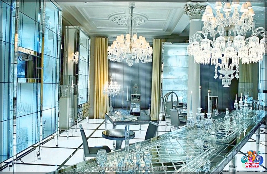 Verre à l'intérieur – Comment appliquer correctement dans la conception des chambres () Empire de luxe