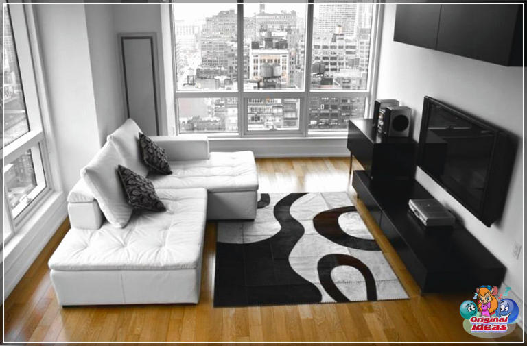 avec Salon Penthouse de style moderne