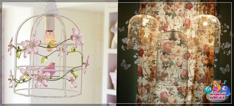 Chandeliers - birdcages for Provence style interiors