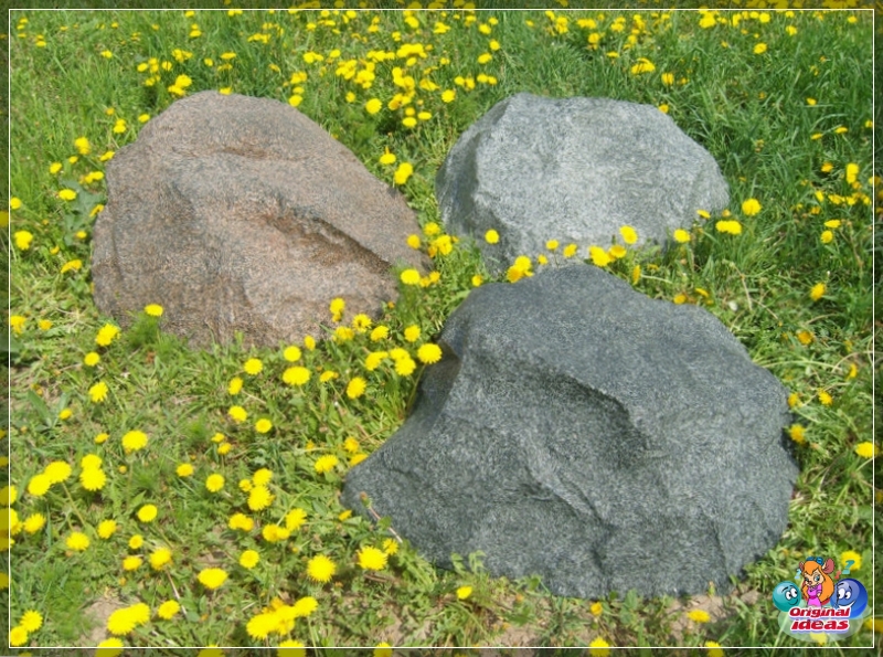 Artificial decorative stone in landscape design
