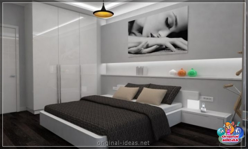 Дэкор спальні: 105 фотаздымкаў прыкладаў інтэр'еру дэкору сучасных спальняў