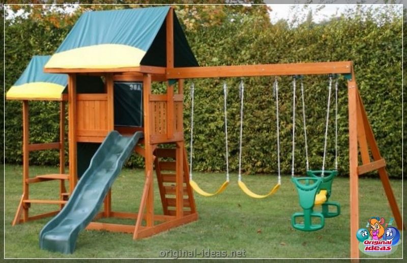 Зрабіце -it -yourself playground: Ідэі для стварэння дзіцячай пляцоўкі з імправізаваных матэрыялаў (110 фотаздымкаў і відэа)