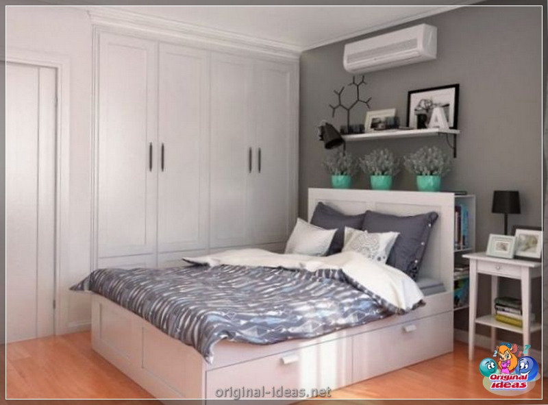 Інтэр'ер спальні ў скандынаўскім стылі 2021: новыя прадметы, са шпалерамі, у шэрых тонах, з белай мэбляй, сапраўднымі фотаздымкамі