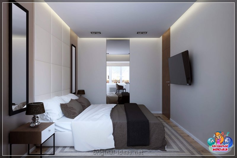 Спальня ў кватэры - 100 лепшых фотаздымкаў сучасных ідэй дызайну!