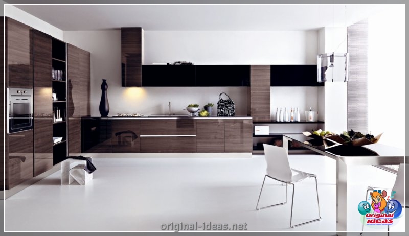 Venge kitchen - 80 photos of combination options in the interior