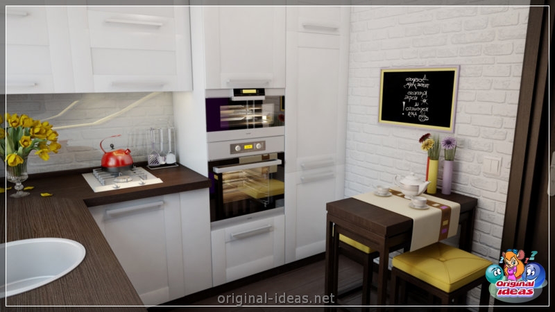 Маленькая кухня 2022 г. - Лепшыя парады дызайнераў +60 фотаздымкаў, кухонная набор
