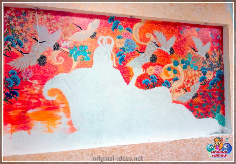 Афарбоўка сцен - 60 фотаздымкаў цікавых дызайнерскіх ідэй у інтэр'еры