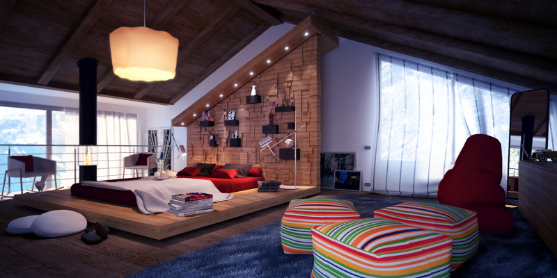Прыгожыя спальні - агляд сучаснага і ўтульнага дызайну для 105 рэальных фотаздымкаў